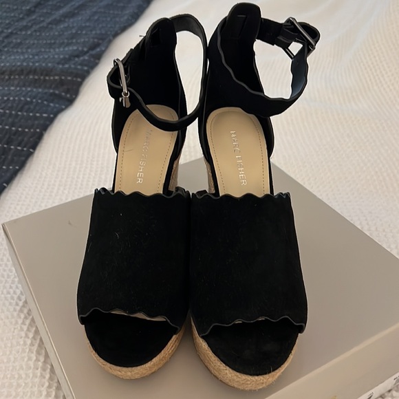 Marc Fisher HAYA platform wedge espadrilles - Picture 2 of 4